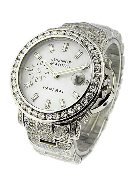 panerai with diamonds